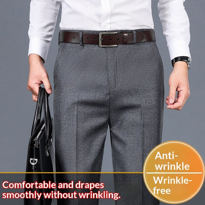 New AutumnWinter Mens Business Straight-Cut Casual Dress Trousers