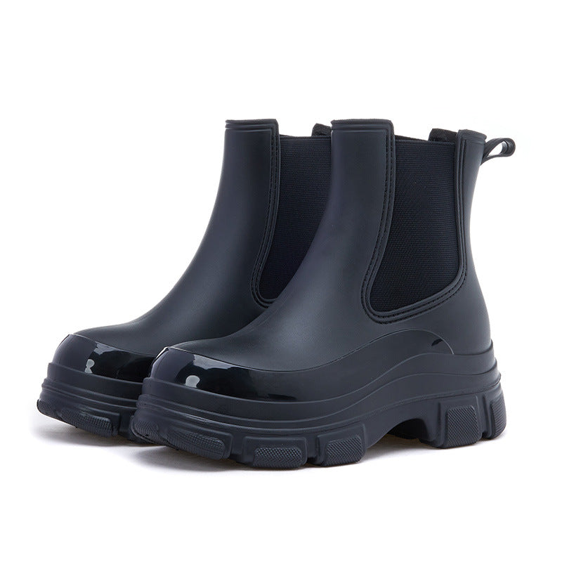 Womens Waterproof And Non-slip Rubber Rain Boots
