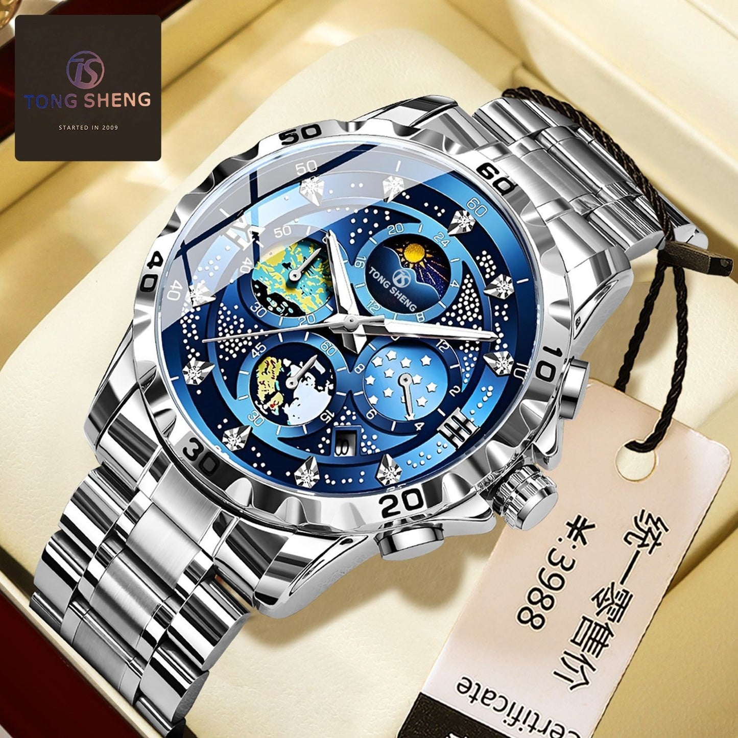 Fully Automatic Waterproof Stylish Student Watch With A Luminous Dial And Calendar