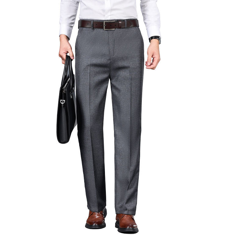 New AutumnWinter Mens Business Straight-Cut Casual Dress Trousers